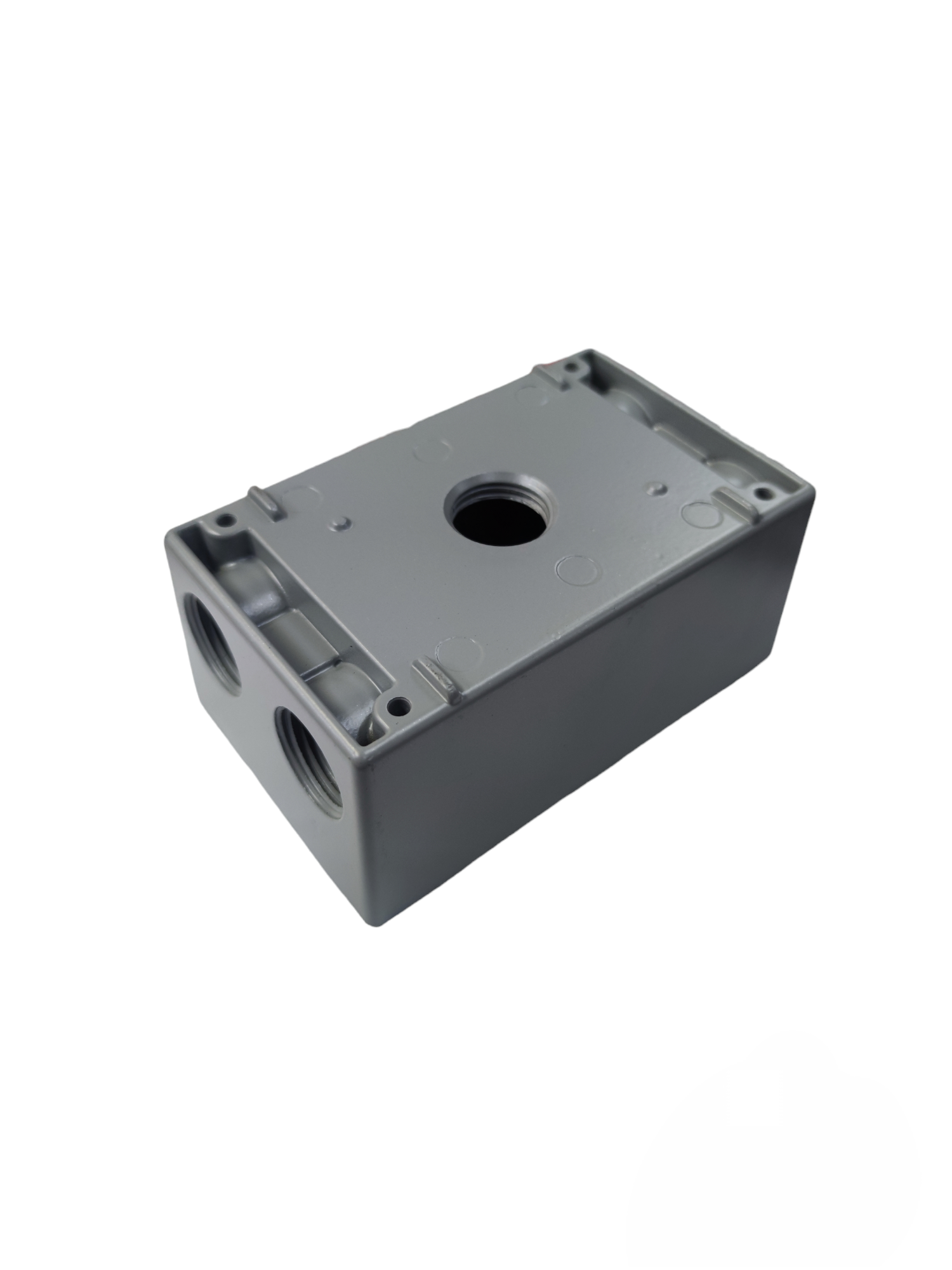 Surer Marine Utility Box 2x4 2 Hub gray electrical enclosure for marine circuitry and parts