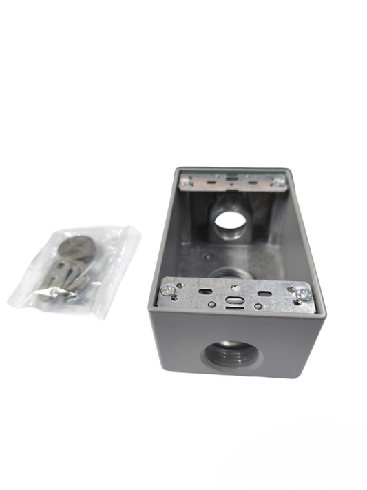 Surer Marine Utility Box 2x4 Top x Side Hub and Bottom Hub electrical enclosure box with mounting accessories