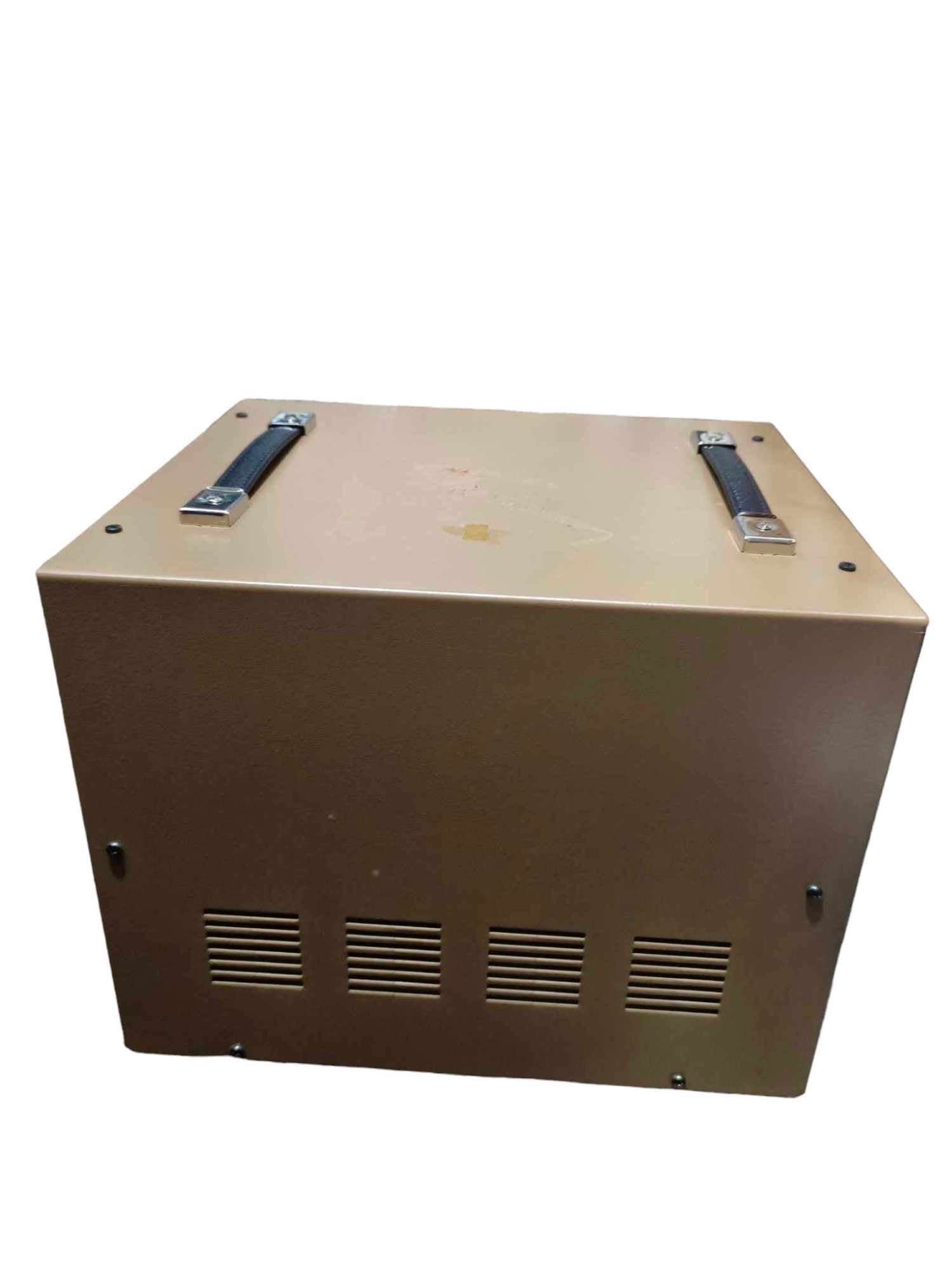 5000W AVR 220V Stavol Matsunaga brown metal voltage regulator box with handles