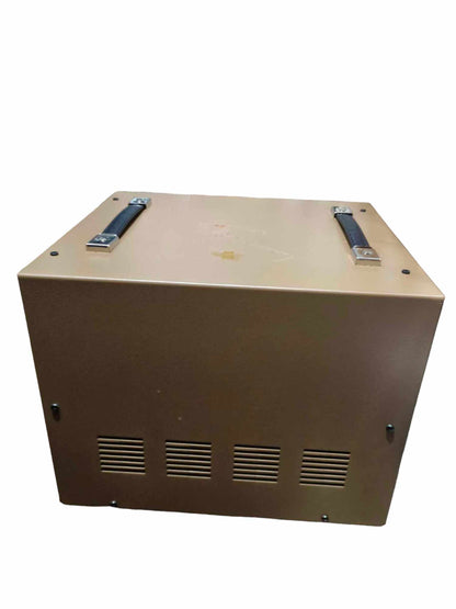 5000W AVR 220V Stavol Matsunaga brown metal voltage regulator box with handles