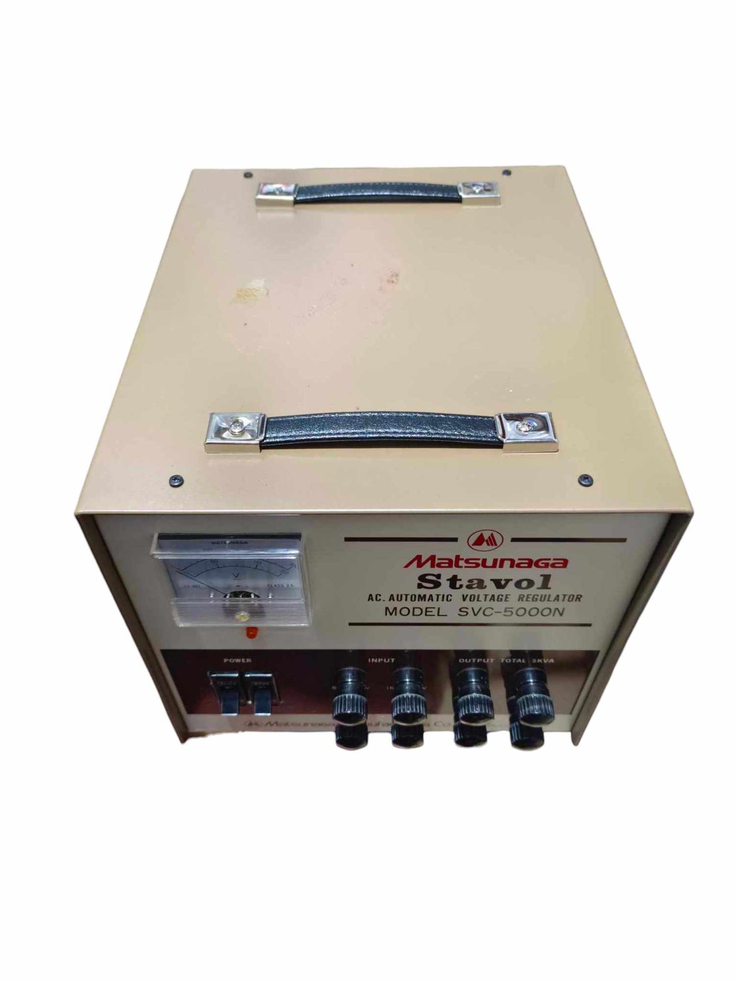 5000W AVR 220V Stavol Matsunaga automatic voltage regulator device with control knobs