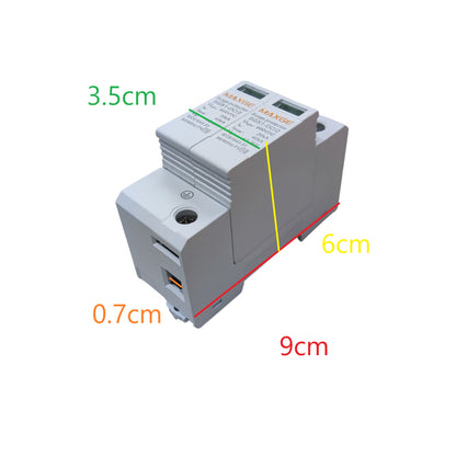Maxge 40A Surge Protector Device 2 Pole electrical system tool with compact design and dimensions
