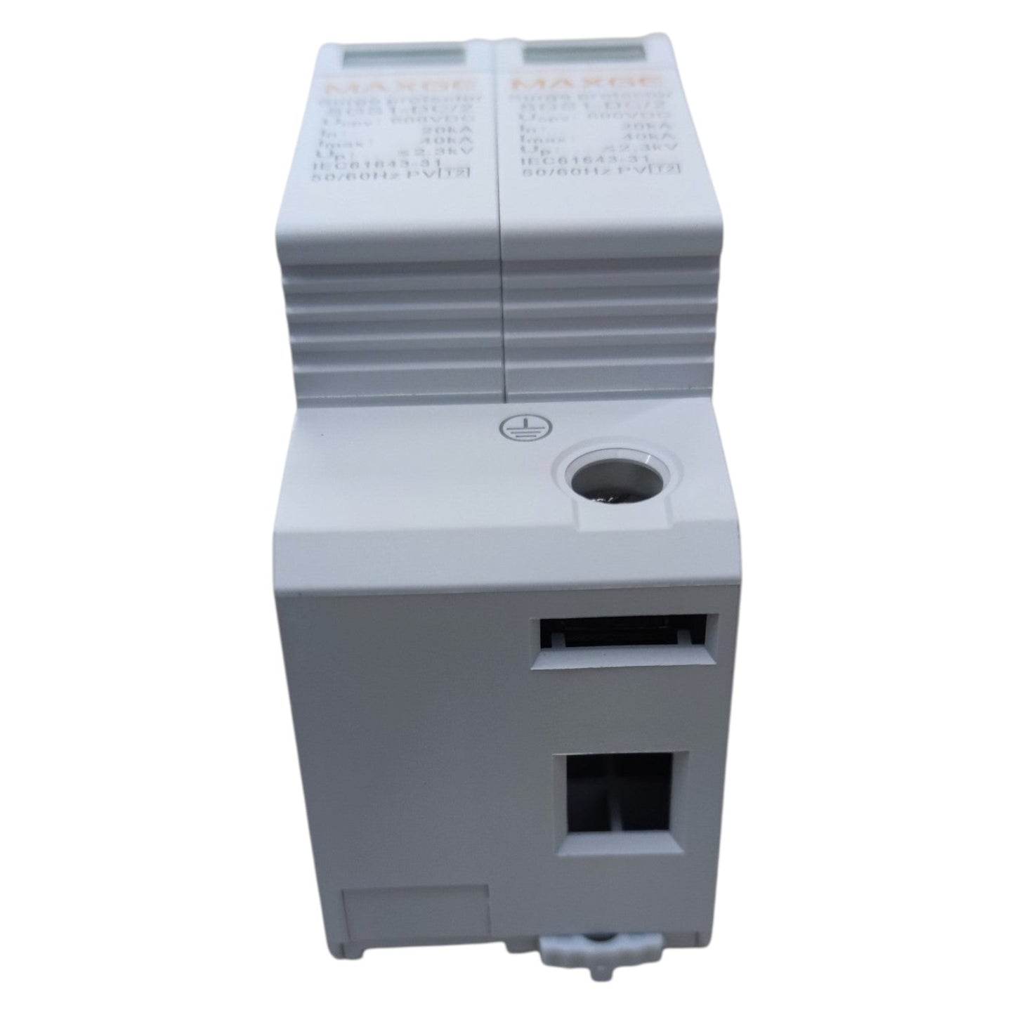 Maxge 40A 2 Pole 40kA 600V DC Surge Protective Device SGS1-DC/2 SPD Surge Protection Device For EV Fast Charger