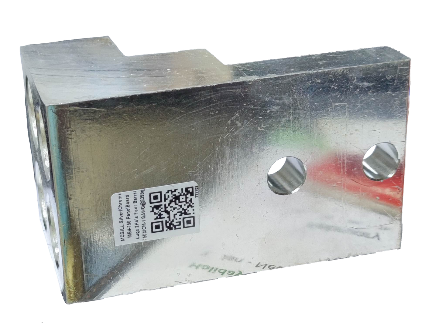 McGILL mechanical lugs 4 holes 750MCM made from durable metal for strong electrical connections