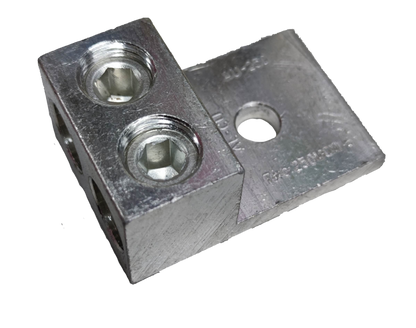 Grippes mechanical lug 2 hole 250MCM made from durable aluminum for secure electrical connections