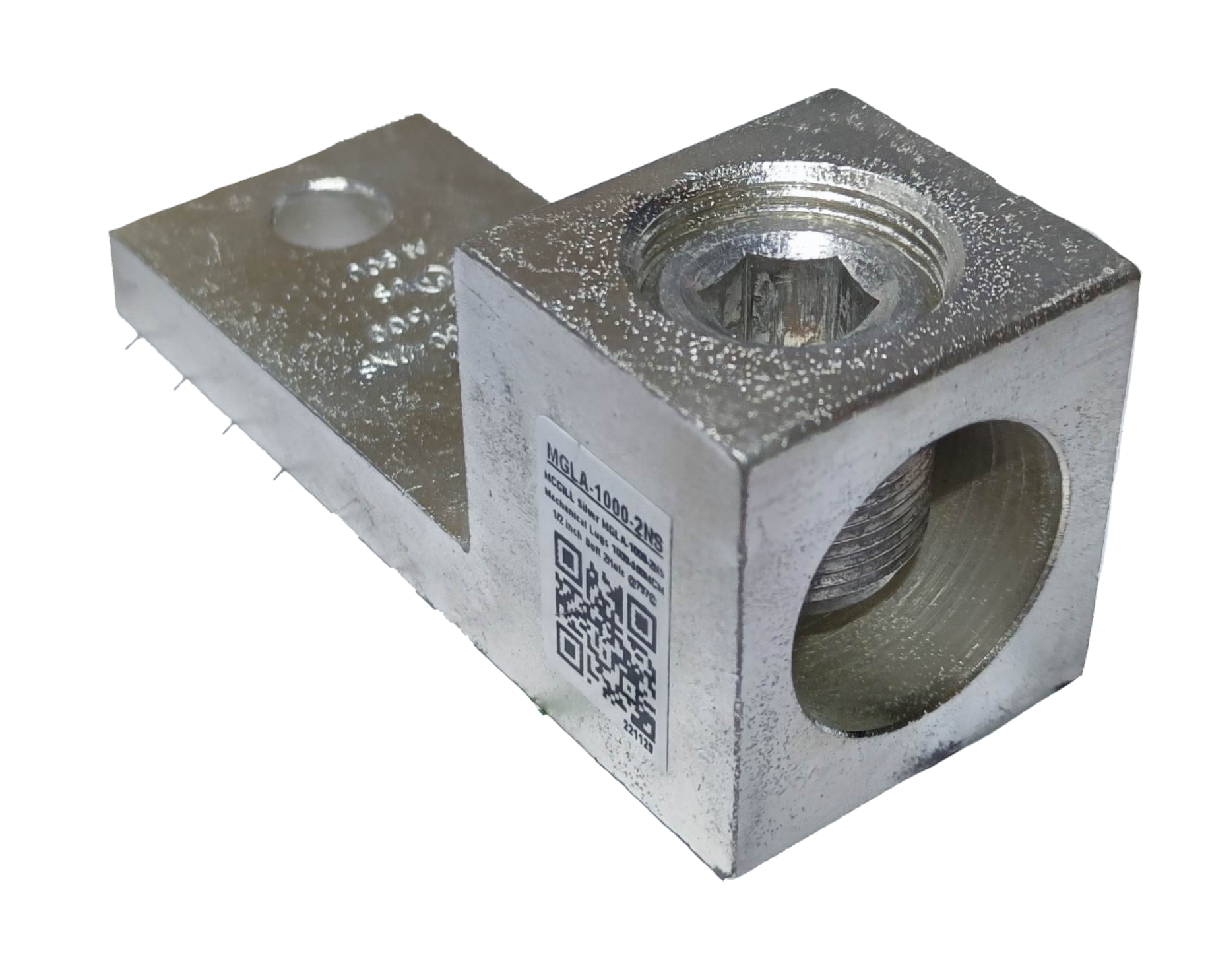 McGILL Mechanical Lugs 1000MCM 2 Holes silver electrical connector for heavy-duty wiring