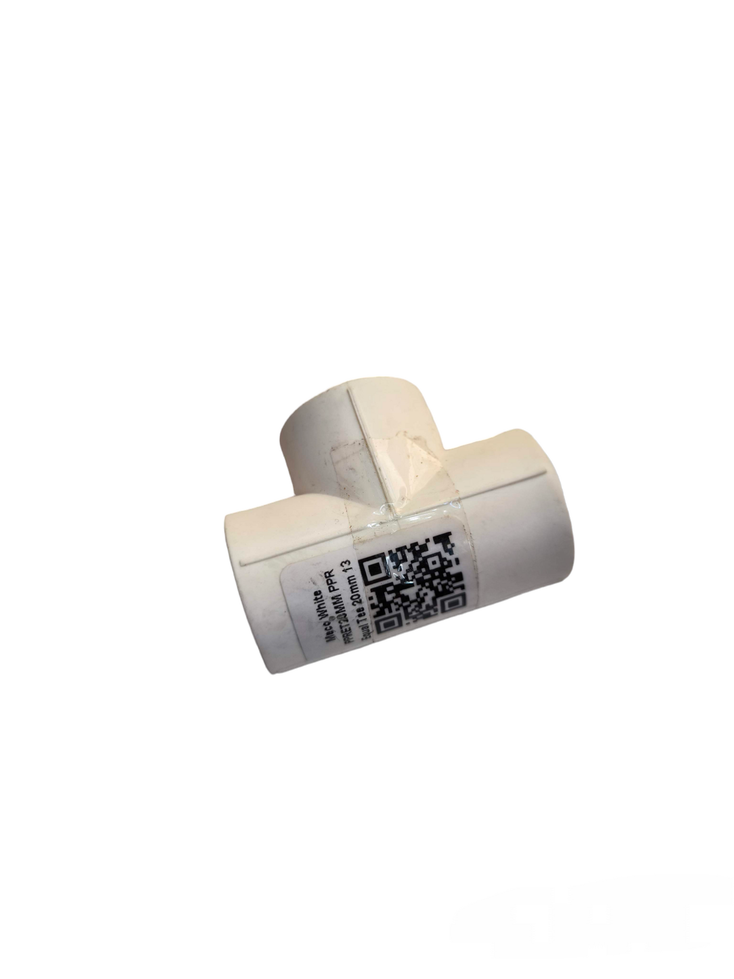 Meco PPR tee fitting 32mm 25mm 20mm in white for connecting pipes in plumbing systems