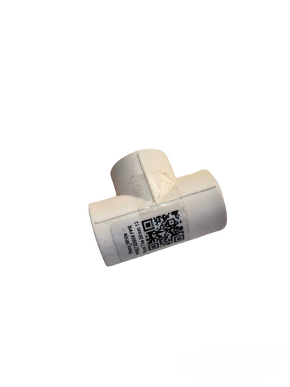 Meco PPR tee fitting 32mm 25mm 20mm in white for connecting pipes in plumbing systems