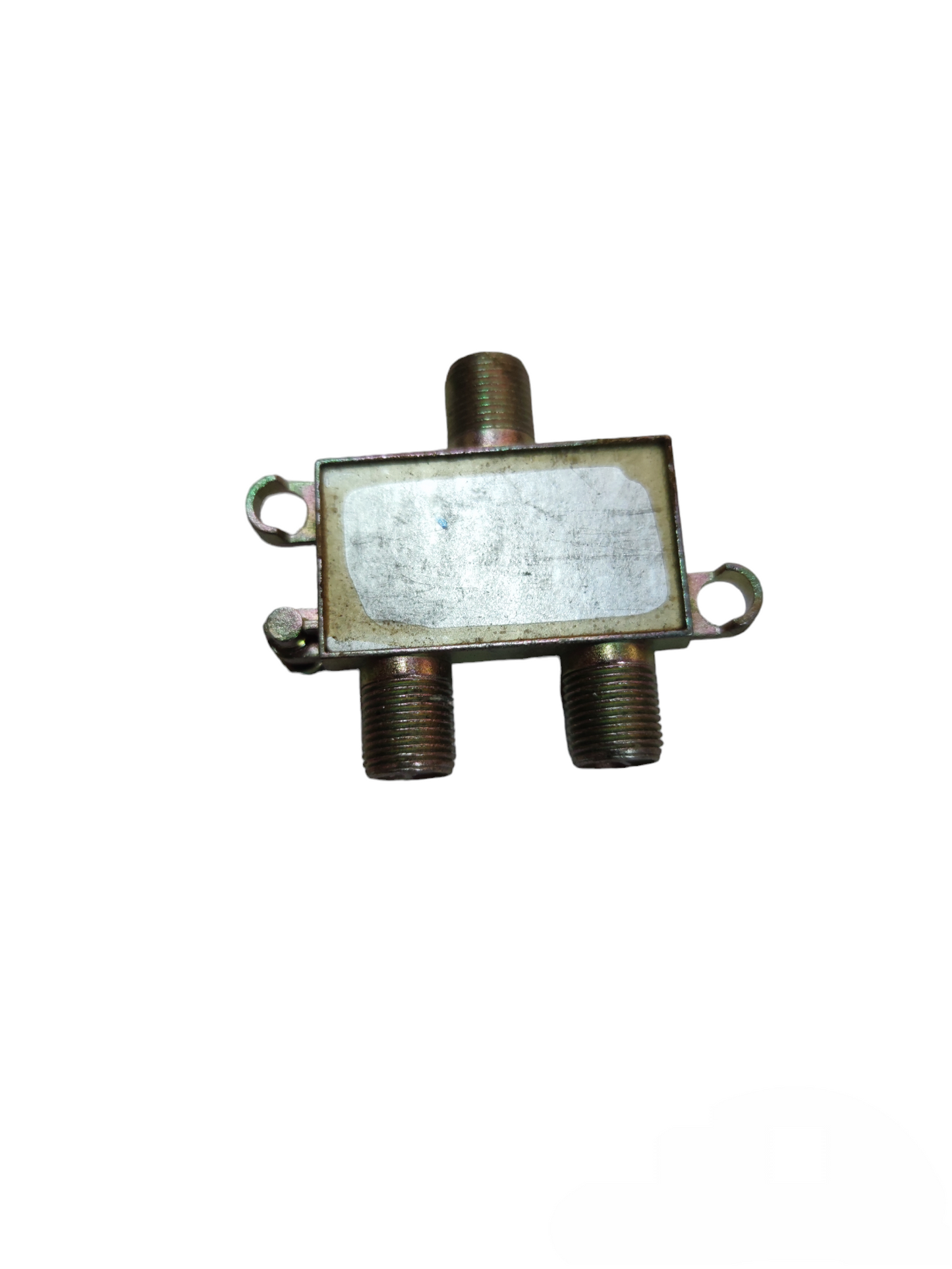 Metal 2 way cable splitter for TV parts and accessories made in China