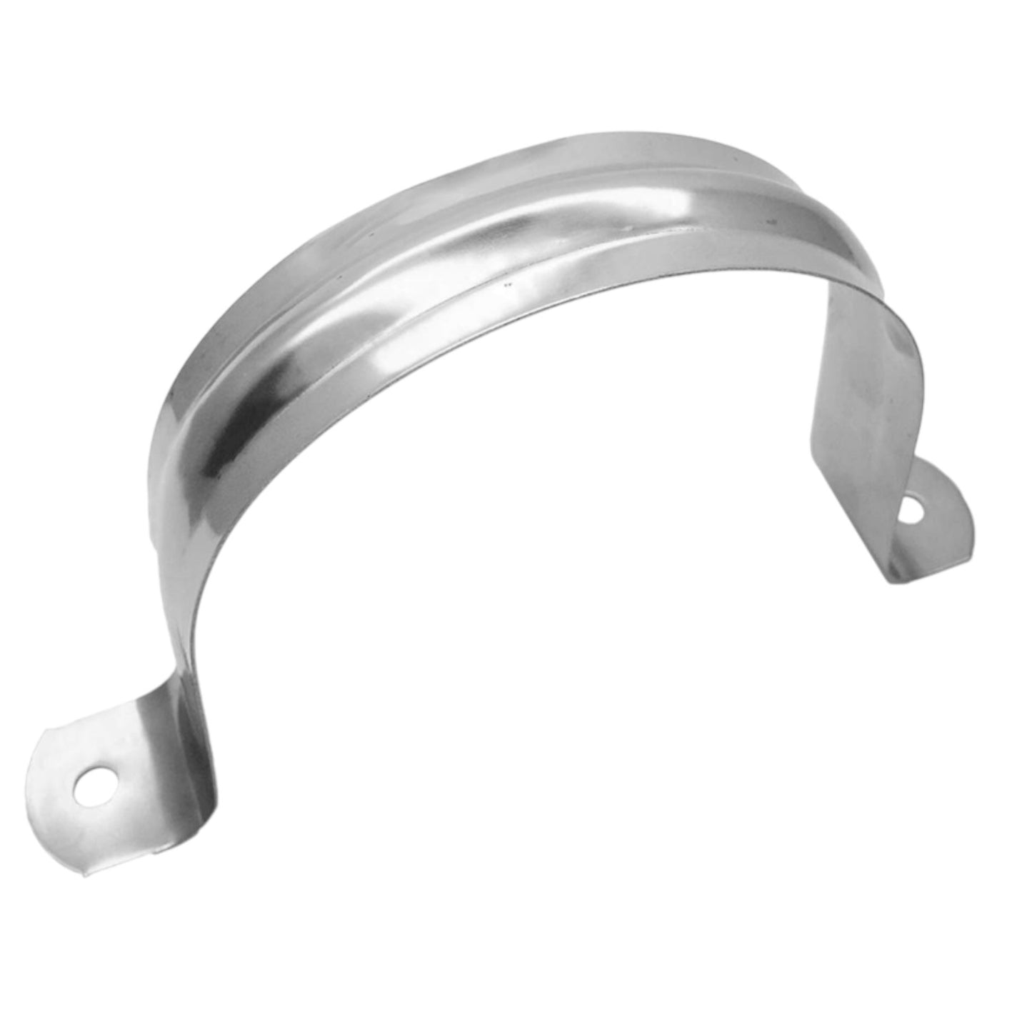 4 inch 2 hole metal clamp for secure attachment of pipes and hoses in various applications