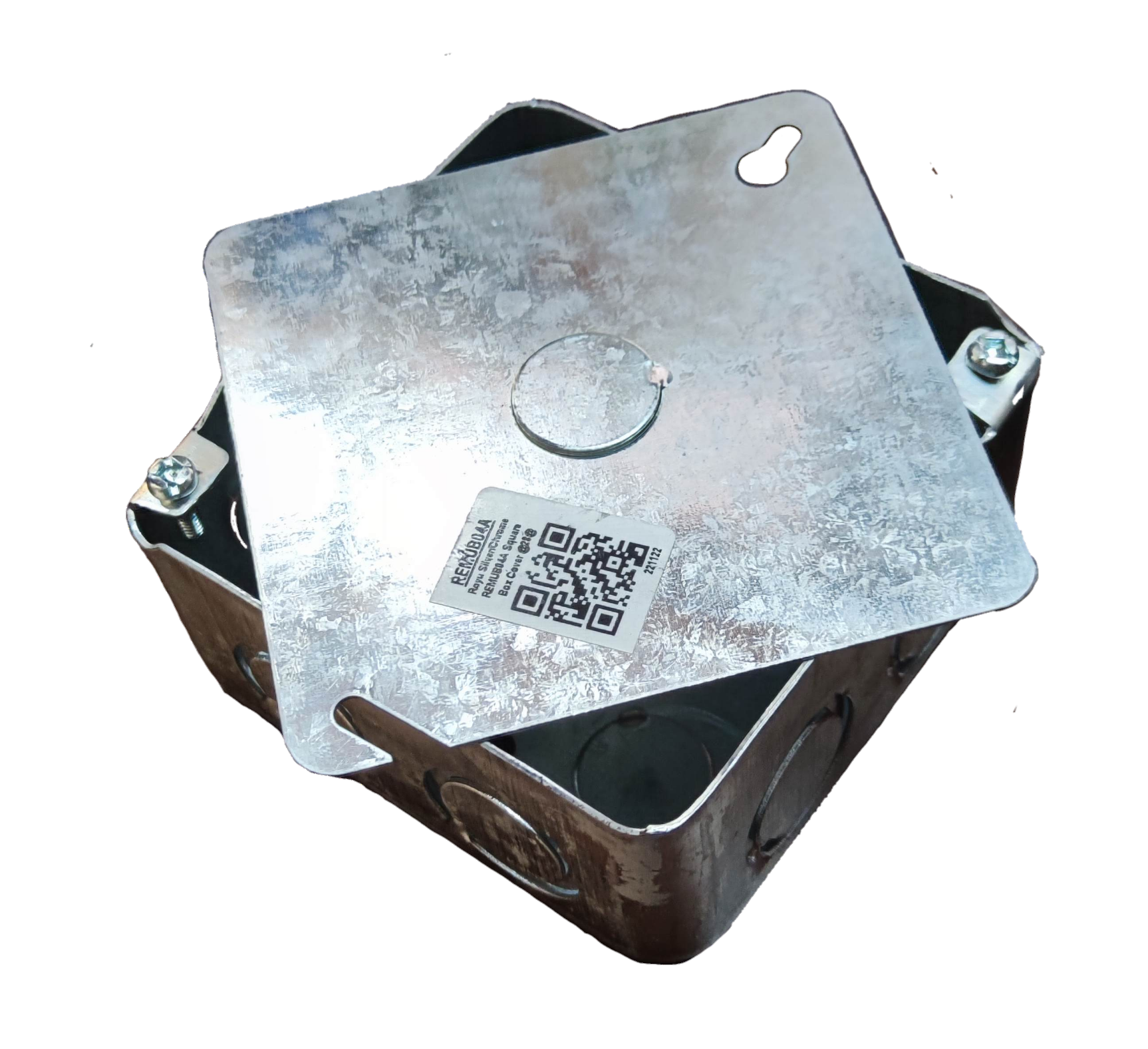 Royu 4x4 metal junction box AWG 18 designed for secure electrical connections