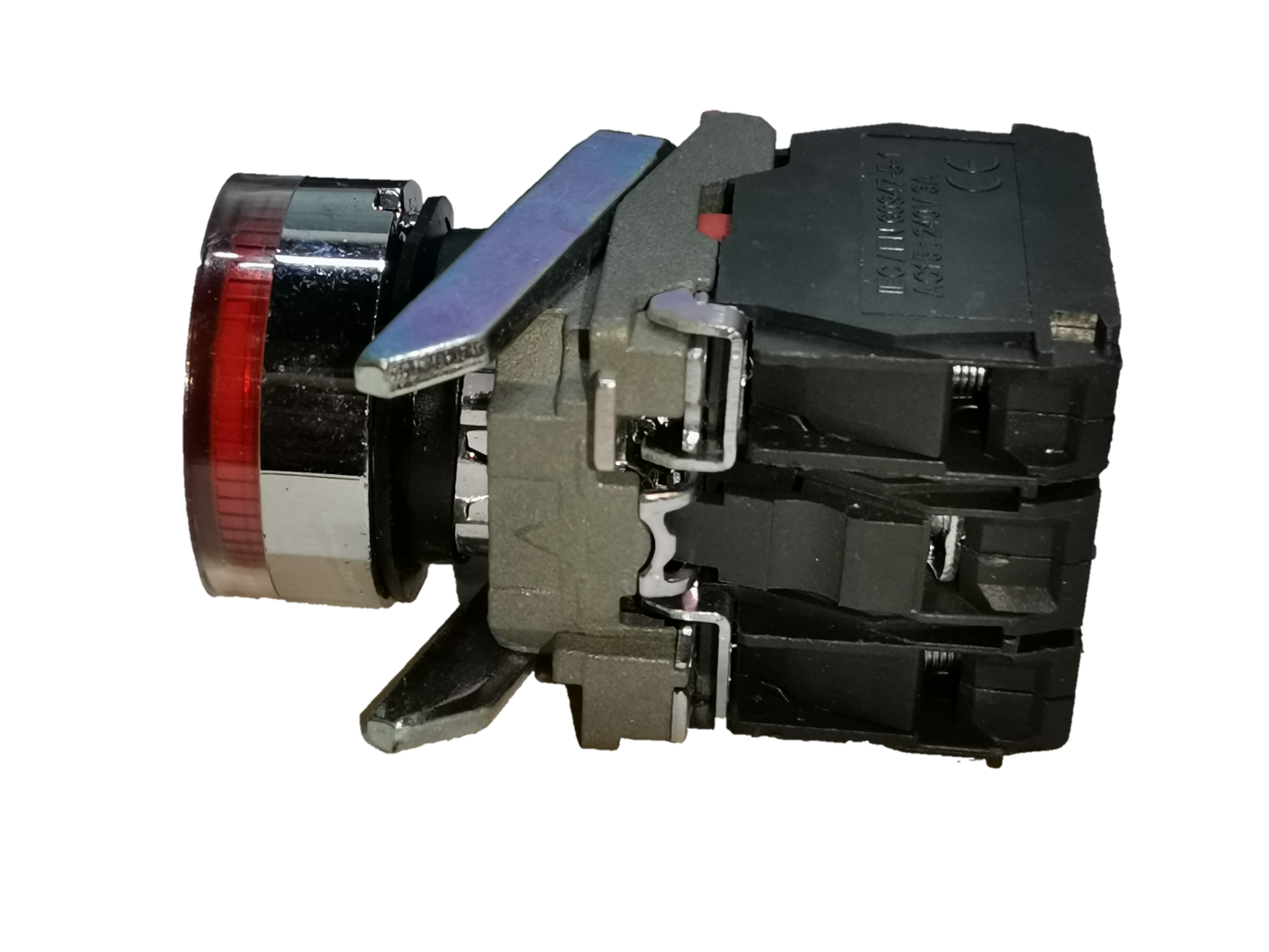 Sassin metal push button with indicator light designed for durable and reliable performance in electrical applications