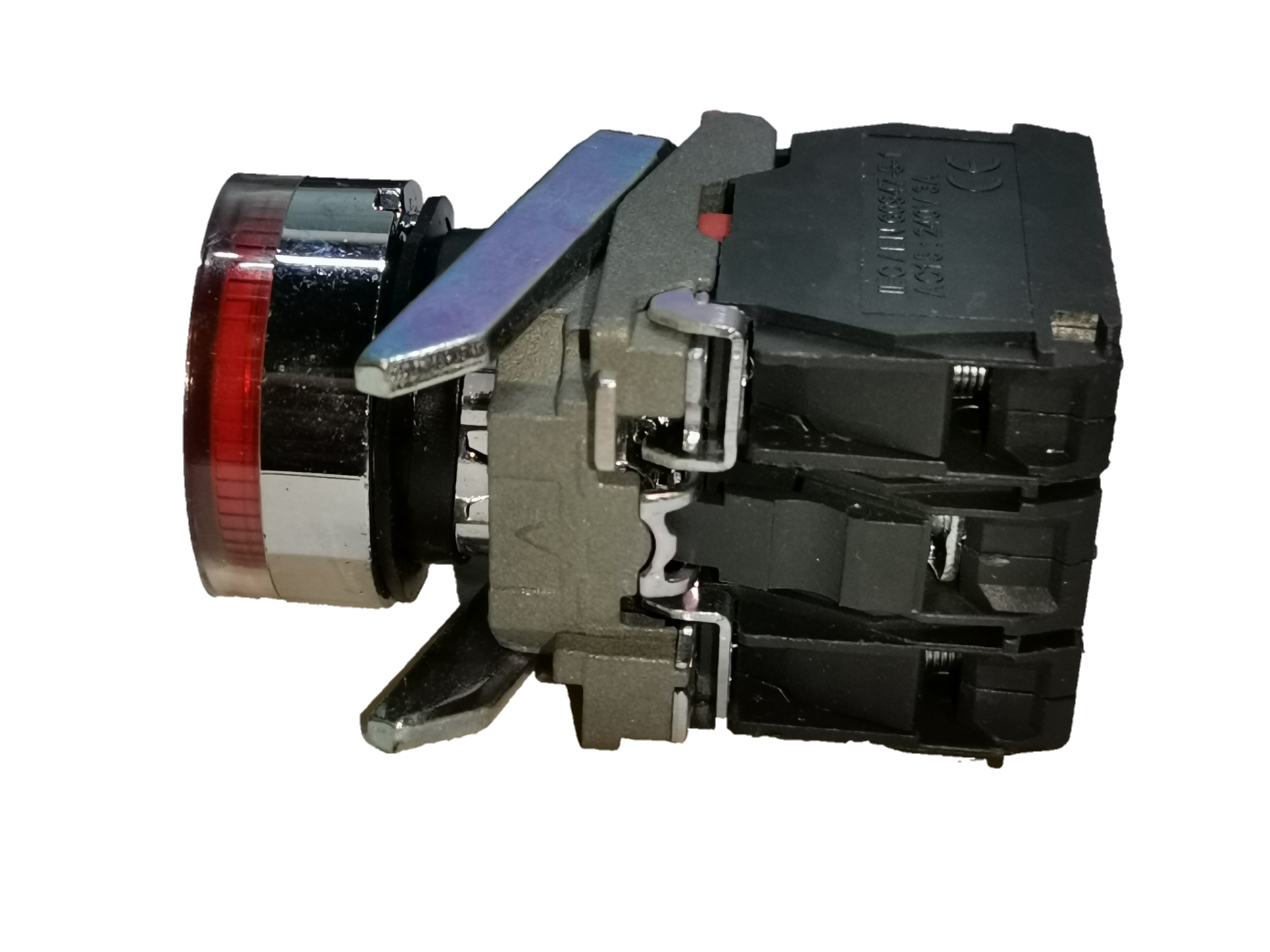 Sassin metal push button with indicator light designed for durable and reliable performance in electrical applications