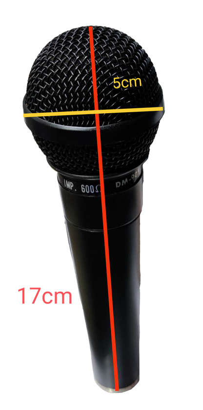 Sherman microphone with 5 meters cord featuring a black handheld design and metal mesh grille