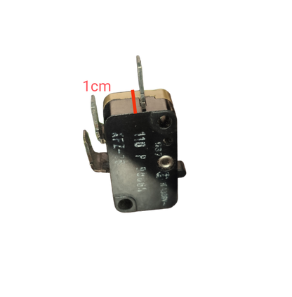 Miltac Microswitch 1NC 1NO 3A 250V with metal terminals and compact black plastic casing