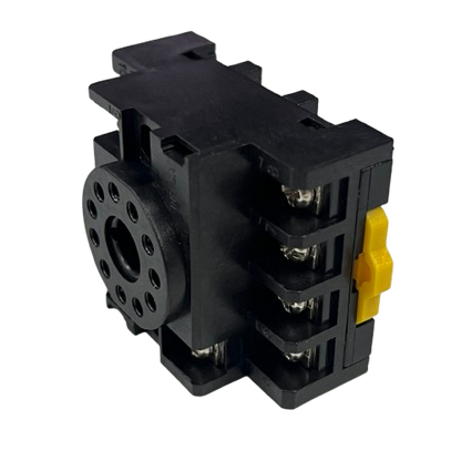 Omron MK3P Socket 11 Pin for Relay black electrical relay socket with yellow locking clip