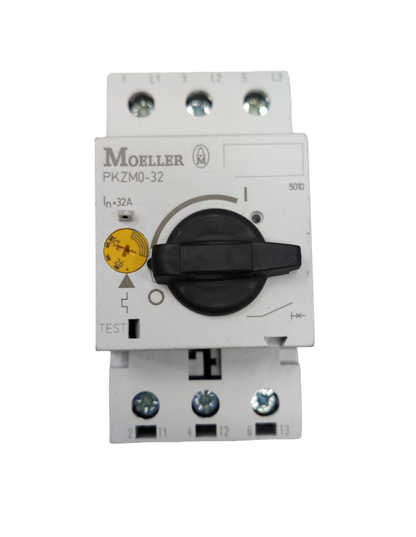 Electx Electrical Supply 220V industrial isolator switch with black rotary handle and white casing