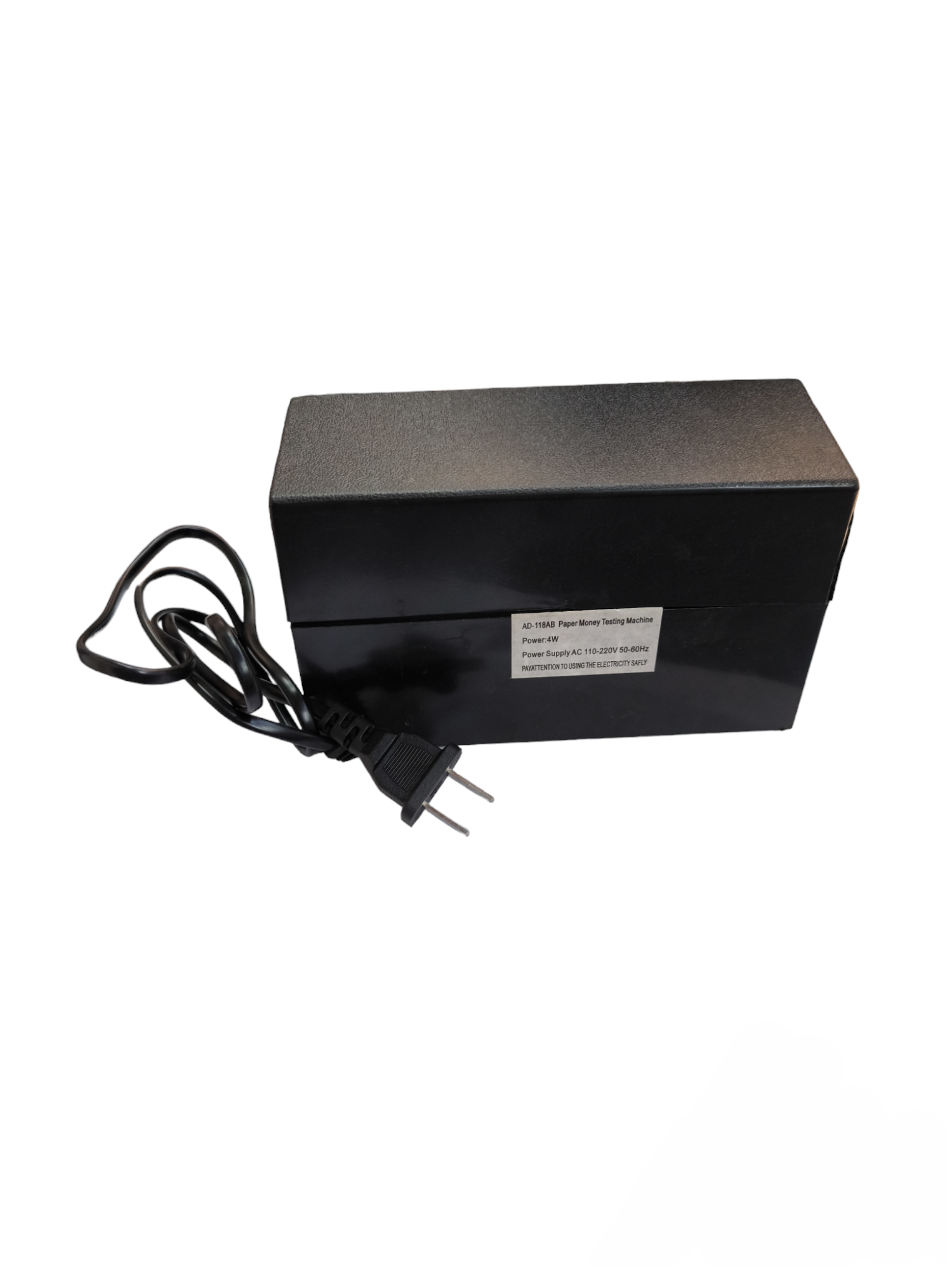 Black Money Detector 4W 220V with power cord and plug for detecting counterfeit currency