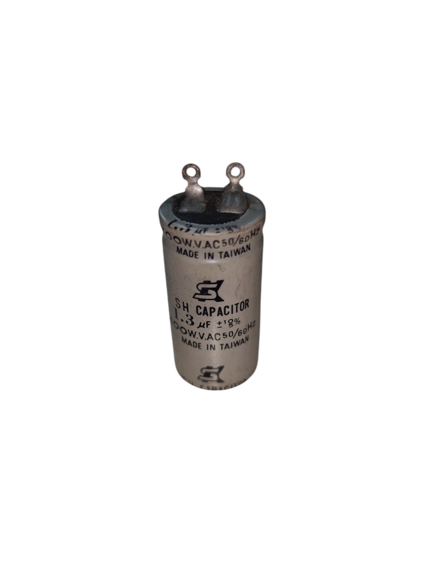 Motor start capacitor 1uf 400v in cylindrical design with two terminals for electrical applications
