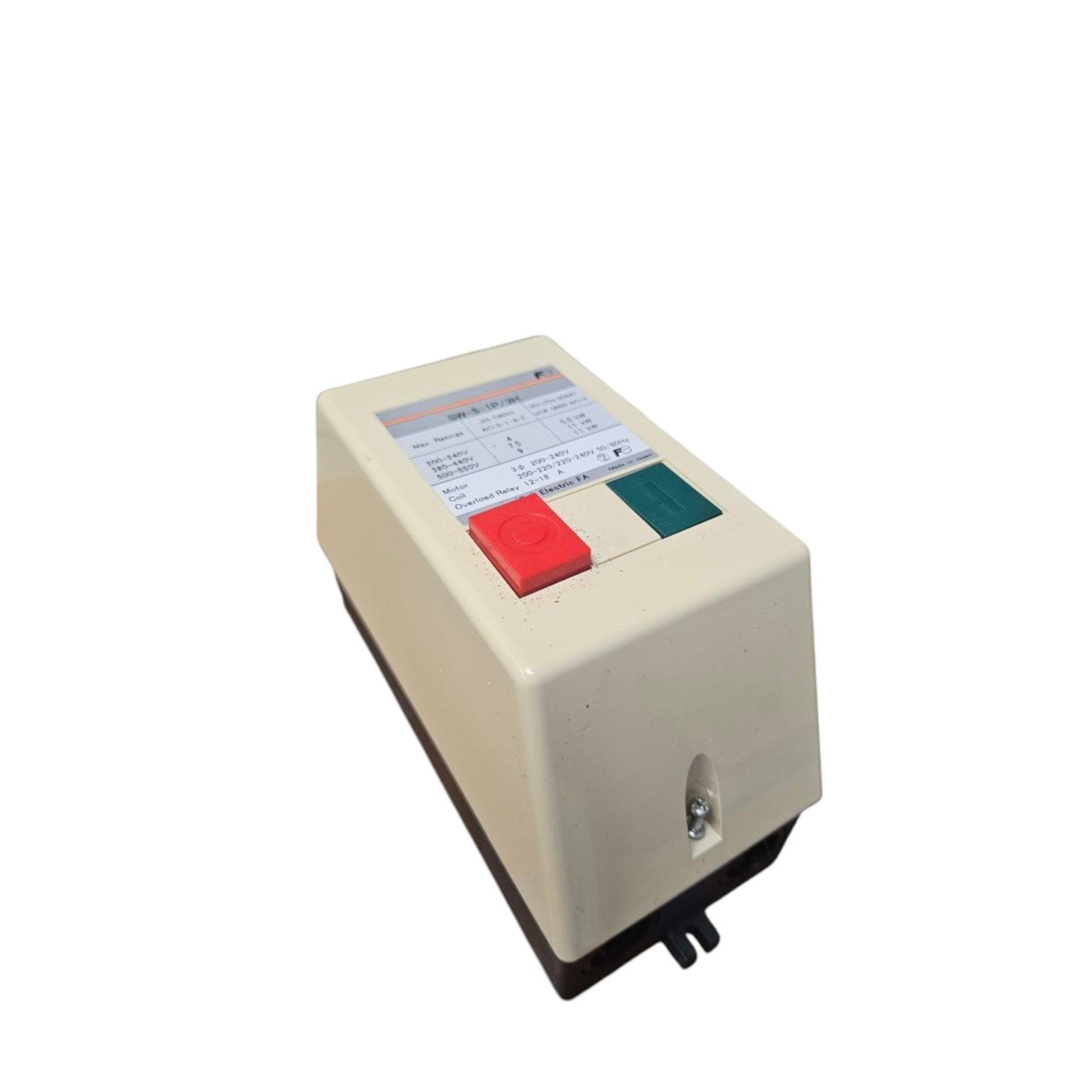 Fuji motor starter with push button 12-18A for efficient control of electric motors