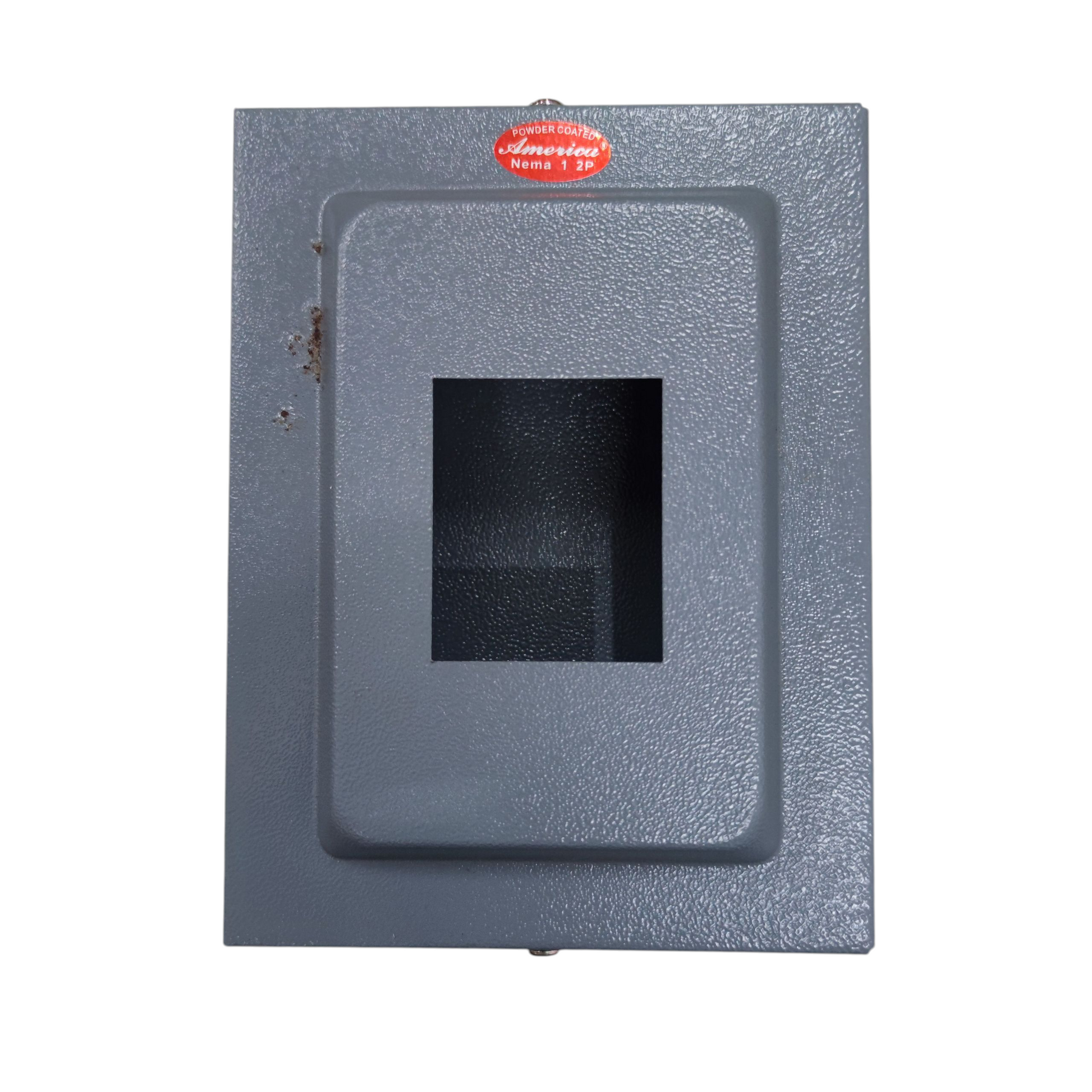 Nema 1 Panel Board for 2 Pole in gray with durable housing for electrical installations