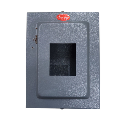 Nema 1 Panel Board for 2 Pole in gray with durable housing for electrical installations
