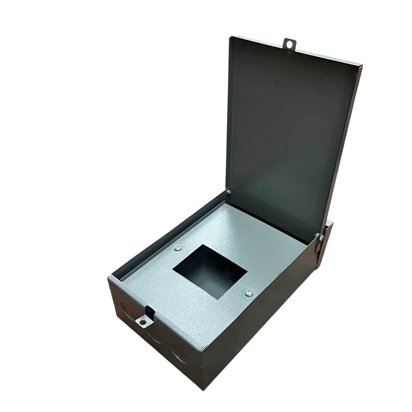 Open Nema 3R panel board housing designed for electrical circuitry and outdoor use