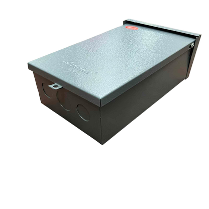 Nema 3R panel board housing in gray, designed for outdoor electrical circuit protection