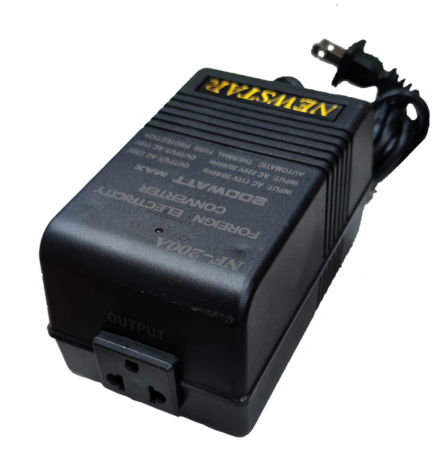Newstar Step Down Transformer 200W NF-200A for door chimes and bells with power cord