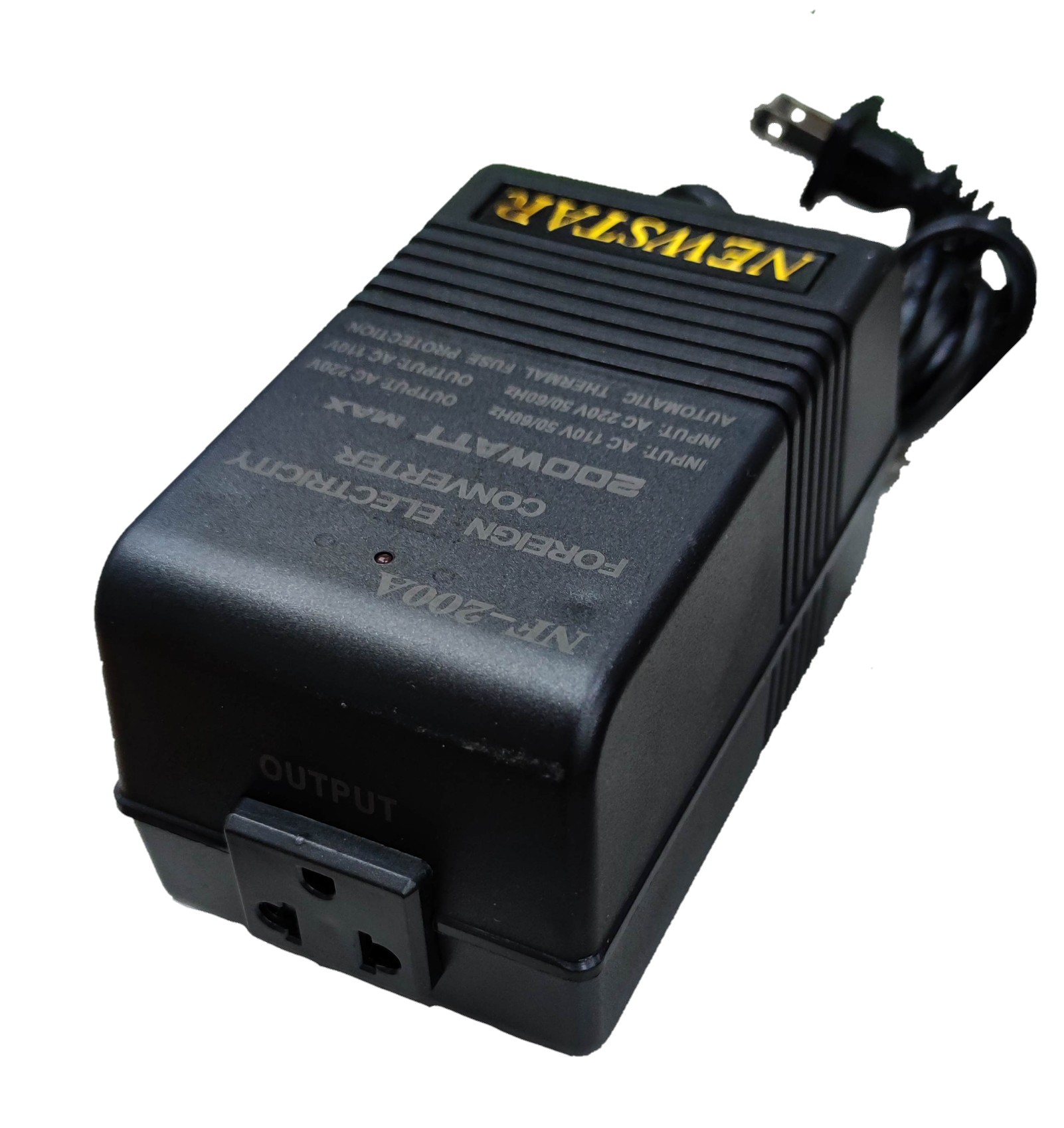 Newstar Step Down Transformer 200W NF-200A for door chimes and bells with power cord