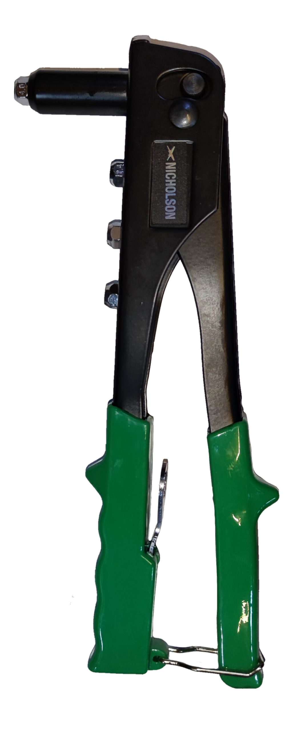 Nicholson hand riveter tool with durable grips for easy one-handed use in various projects