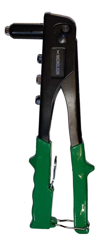 Nicholson hand riveter tool with durable grips for easy one-handed use in various projects