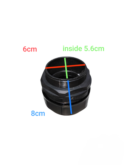 Wixim Nylon PVC Cable Gland MG Series black cable management gland with measurement markings