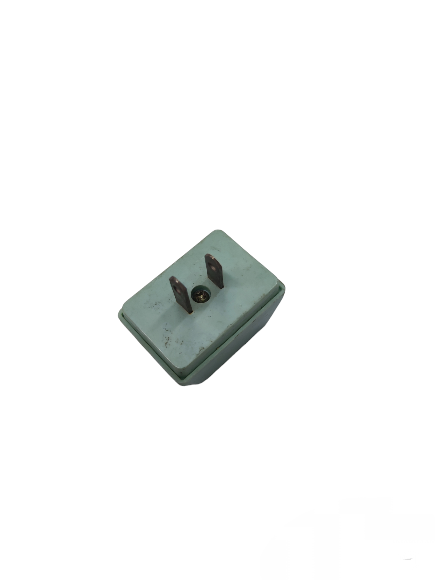 China made octopus plug 3 gang adapter with two prongs and a compact green design