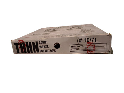 Omega 10 AWG electrical wire roll THHN Stranded with 150 meters for high voltage applications