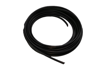 Coiled black Omega flat cord wire 0.30mm 2C for electrical and electronic applications