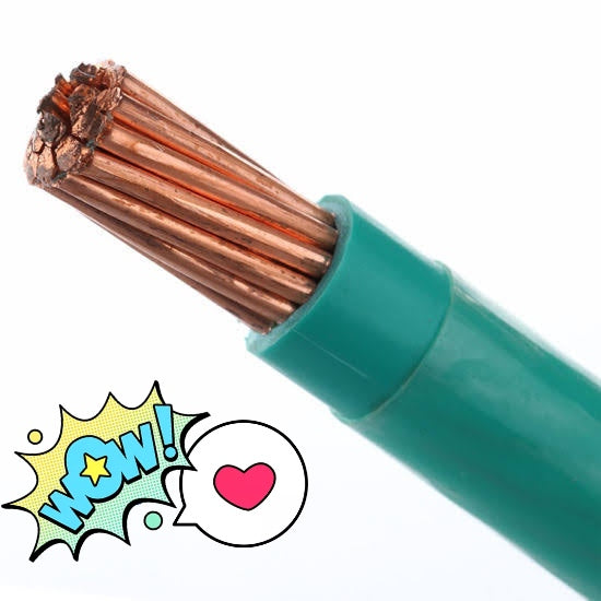 Omega THHN Wire 8 mm Stranded 1 Roll with copper strands and insulation for electrical projects