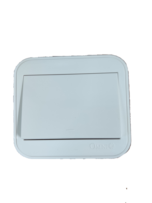 Omni 1 gang surface switch 10A white power switch with sleek design