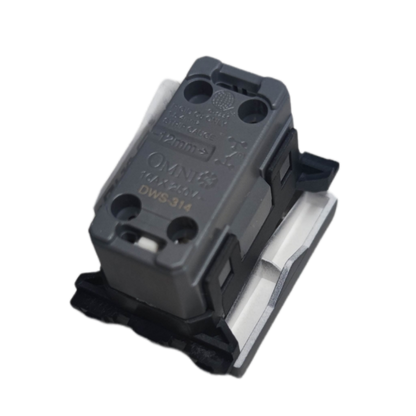 Omni 1 Way Illuminated Switch Medium black switch mechanism module for power points and wiring