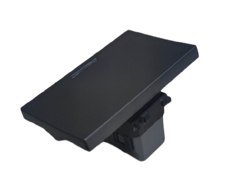 Omni 1 way light switch 16A 3 Device in sleek black design for reliable lighting control