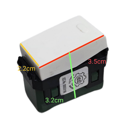 Omni 1 way switch 16A 250V compact design for single and efficient circuit control