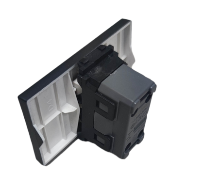 Omni 1 way switch 3 device graphite with sleek design for efficient home electrical control