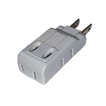 Omni 10A 250V electrical adaptor with dual sockets for versatile power solutions
