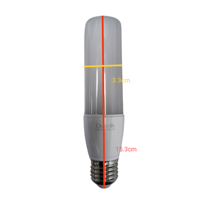 Omni 12W LED stick daylight bulb E27 with a sleek design for energy-efficient lighting