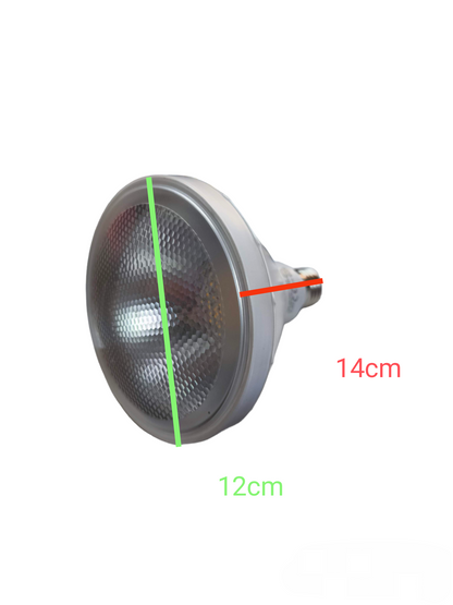Omni 15W LED PAR 38 Lamp 220V E27 - CW with reflective surface and standard base design