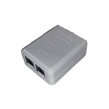 Omni 2 telephone outlet modular box for efficient telephone connection and easy installation