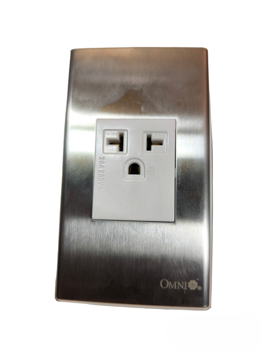 Omni 20A 250V industrial aircon outlet designed for robust electrical connections
