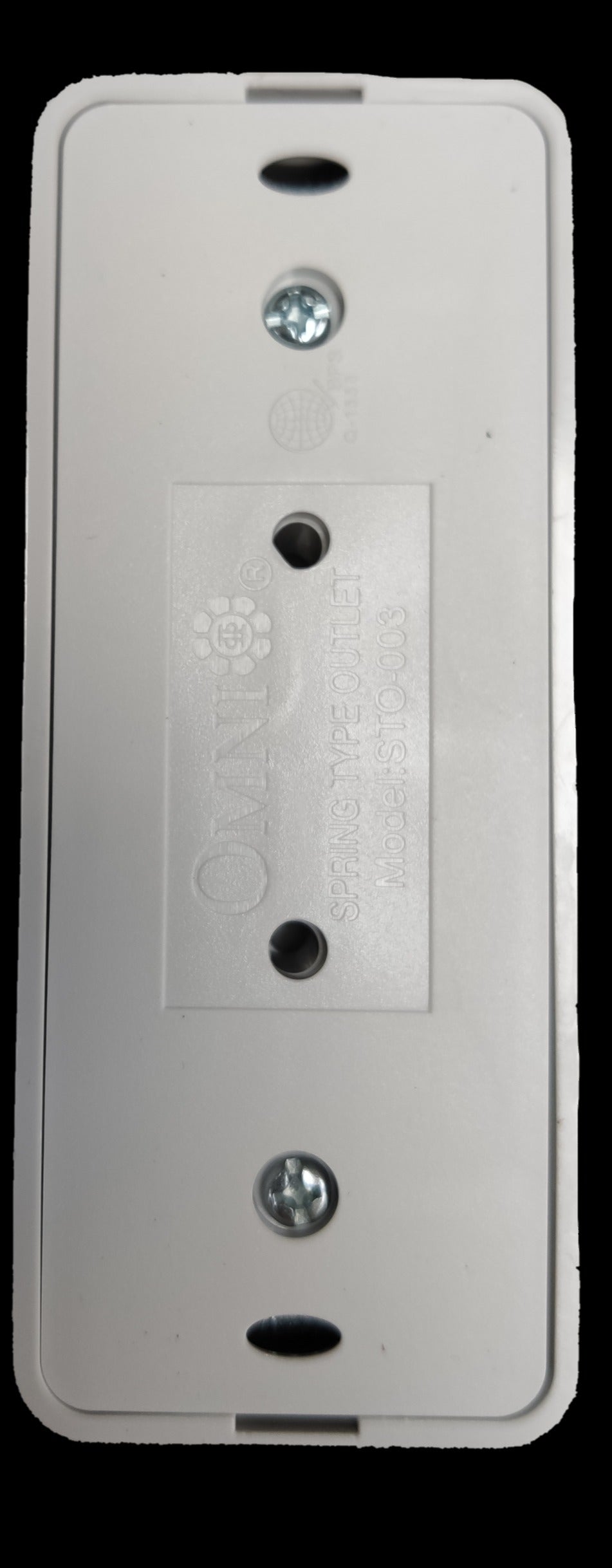 Omni 3 gang extension outlet white power point with screw fittings for electrical connections