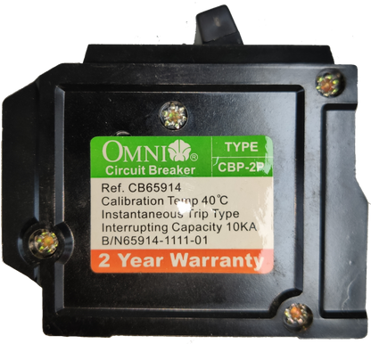 Omni 30A Circuit Breaker Plug-in Type with 2 year warranty and 10KA interrupting capacity