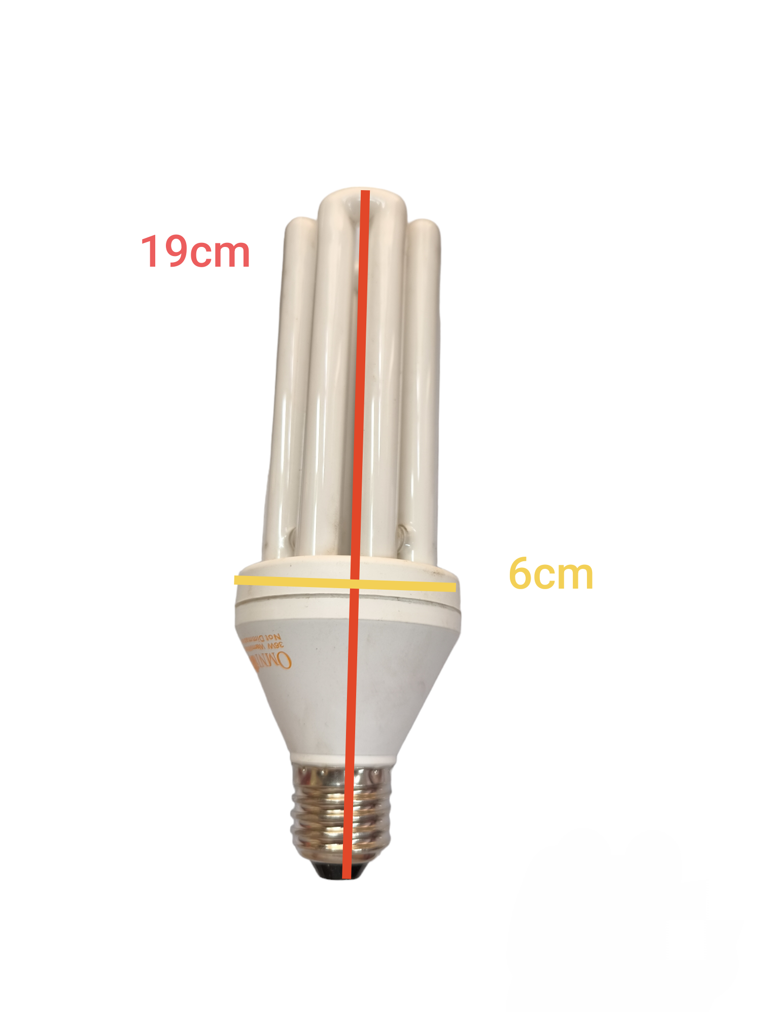 Omni 36W CFL lamp warm white with compact spiral design and energy-efficient lighting